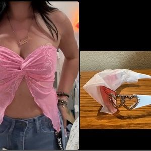 y2k bundle: sunglasses & crop top